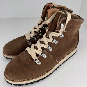 Universal Thread Womens 17730 Brown Jessie Lace Up Ankle Suede Size 10 Bootie